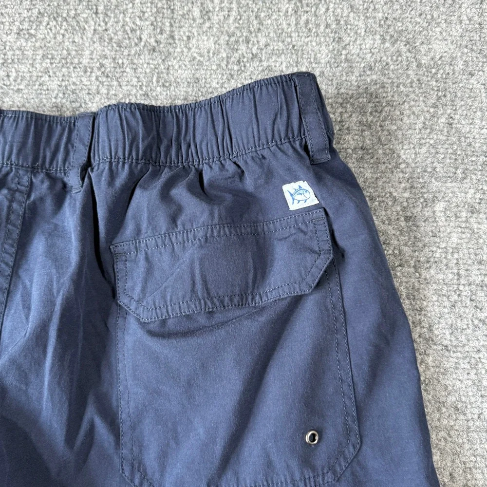 Southern Tide Skipjack Shorts Mens‎ XL Navy Blue Flat Front Elastic Back